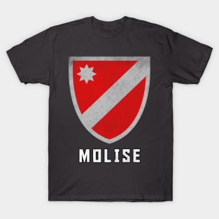 Molise Italia Regional Flag / Vintage Faded Look Design T-Shirt